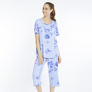 Nitan (นิทาน) ชุดนอนให้นมบุตร รุ่น Four O clocks Nursing Pajamas