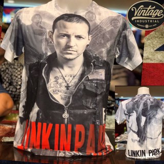 ส่งฟรี!!!เสื้อยืด พิมพ์ลาย Linkin park แนววินเทจ by pop vintage