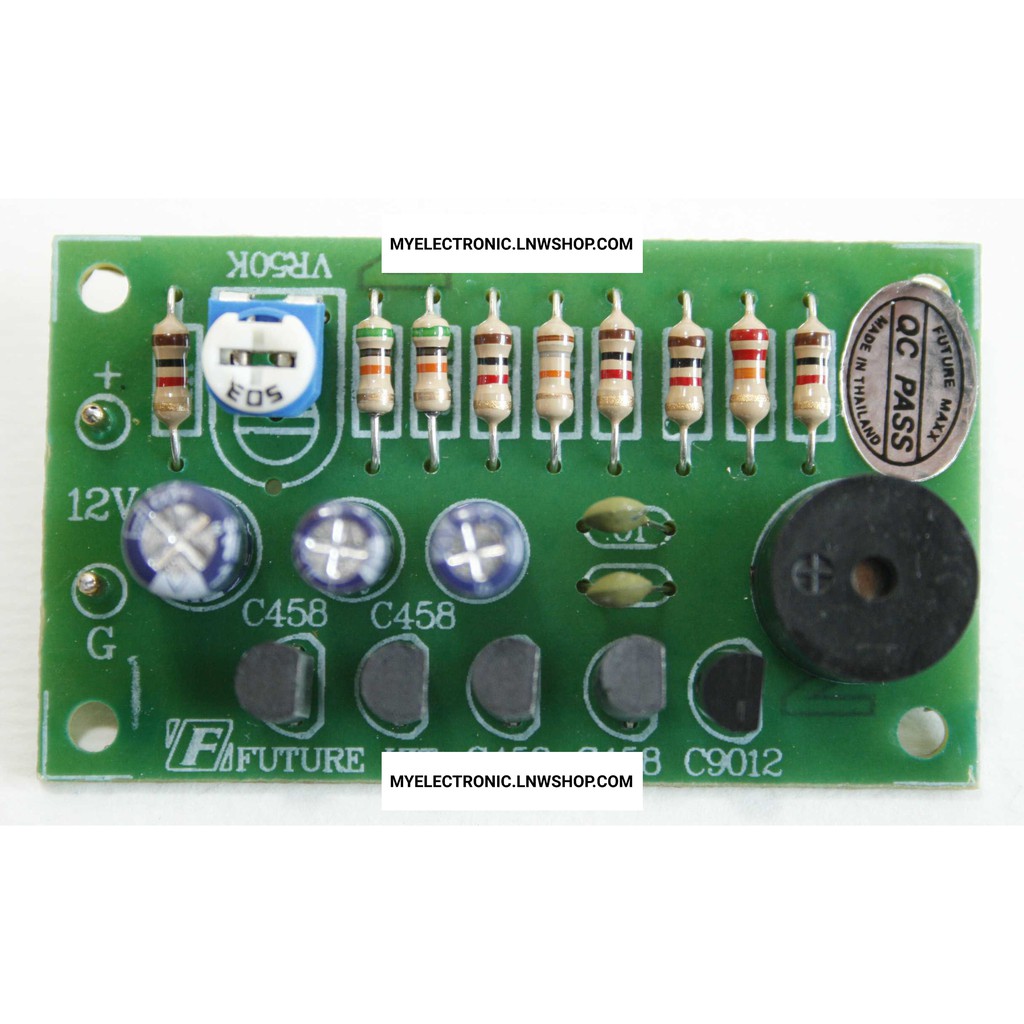 FUTURE KIT FA249 วงจร สัญญาณ เสียง ถอยรถ พร้อม บัซเซอร์ ชุด สำเร็จ ประกอบ ลงปริ้น แล้ว โครงงาน นัก เ