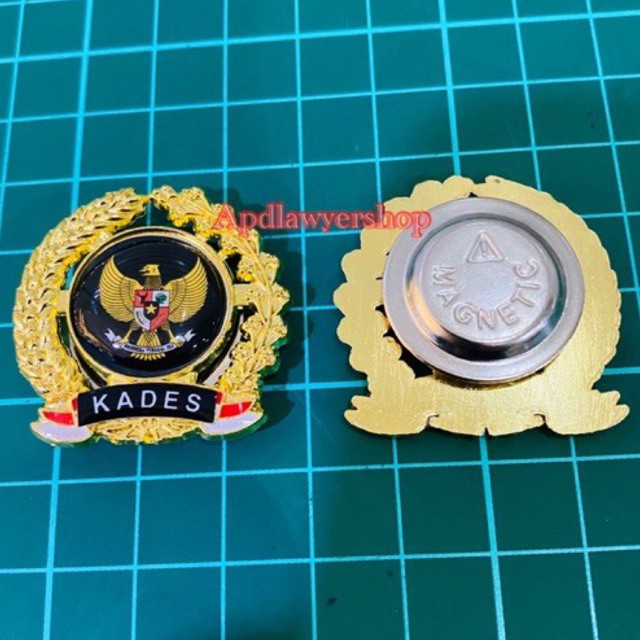 Pin Kades Garuda Kades Head Of Village ของแท้ 100% แม่เหล็กทองเหลือง