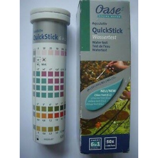 OASE  AquaActive Quickstick   Test 6 in 1(ชุดทดสอบ pH KH GH NO2 NO3 Cl2)