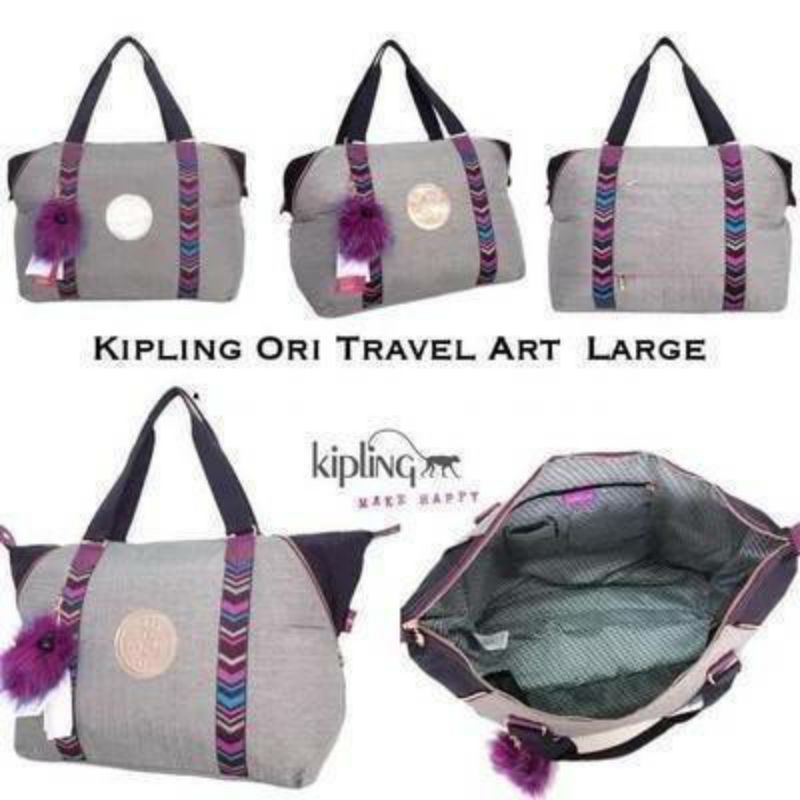 กระเป๋า KIPLING TRAVEL ART LARGE TOTE BAG แท้💯นำเข้าจากต่างประเทศ(ขนาด21นิ้ว)