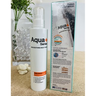 &lt; ส่งฟรี &gt;โฟมล้างหน้า หมอเจี๊ยบAqua+ Series Skin Soothing Milky wash โฟมล้างหน้าลดสิว