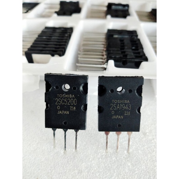 Toshiba 2SC5200 2SA1943 lot 714 series 714 ทรานซิสเตอร์, Toshiba c5200 a1943 lot 714 ทรานซิสเตอร์