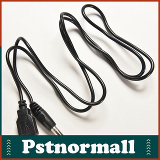 Pstnormall Usb 2.0 Male Ac To Dc 5.5 มม. X 2.1 มม. ปลั๊กซ็อกเก็ตเชื่อมต่อสายเคเบิ้ล