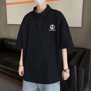 FahionBoyเสื้อยืดโปโล Polo shirt คอปก ทรงหลวม ผู้ชาย ใส่สบาย 🔥พร้อมส่ง🔥