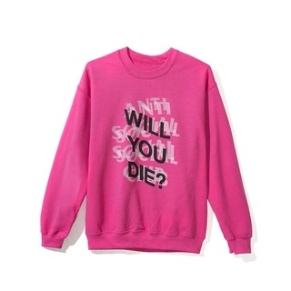 Anti Social Social Club Will You Die ASSC Crewneck Pink