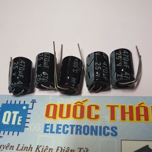 Combo 5 คาปาซิเตอร์ 470uF/25v