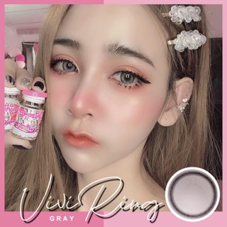 พร้อมส่ง คอนแทคเลนส์ ลาย ViVi ring สีเทา สีน้ำตาล  59 บาท  แฟชั่น