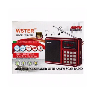 วิทยุ AM/FM พกพา WORLD RECEIVER WSTER WS-2291