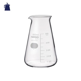 บีกเกอร์แก้ว ถ้วยตวงแก้ว beaker 500 ml / HARIO(079) Conical Beaker 500( With Measurements)/CB-500SCI