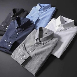 ราคาถูกที่สุด เสื้อเชิ้ตสีพื้น เรียบหรูใส่สบาย มีไซส์ใหญ่