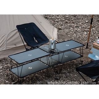 แผ่นท็อปอลูมิเนียมดำCampingmoon[T-2308]