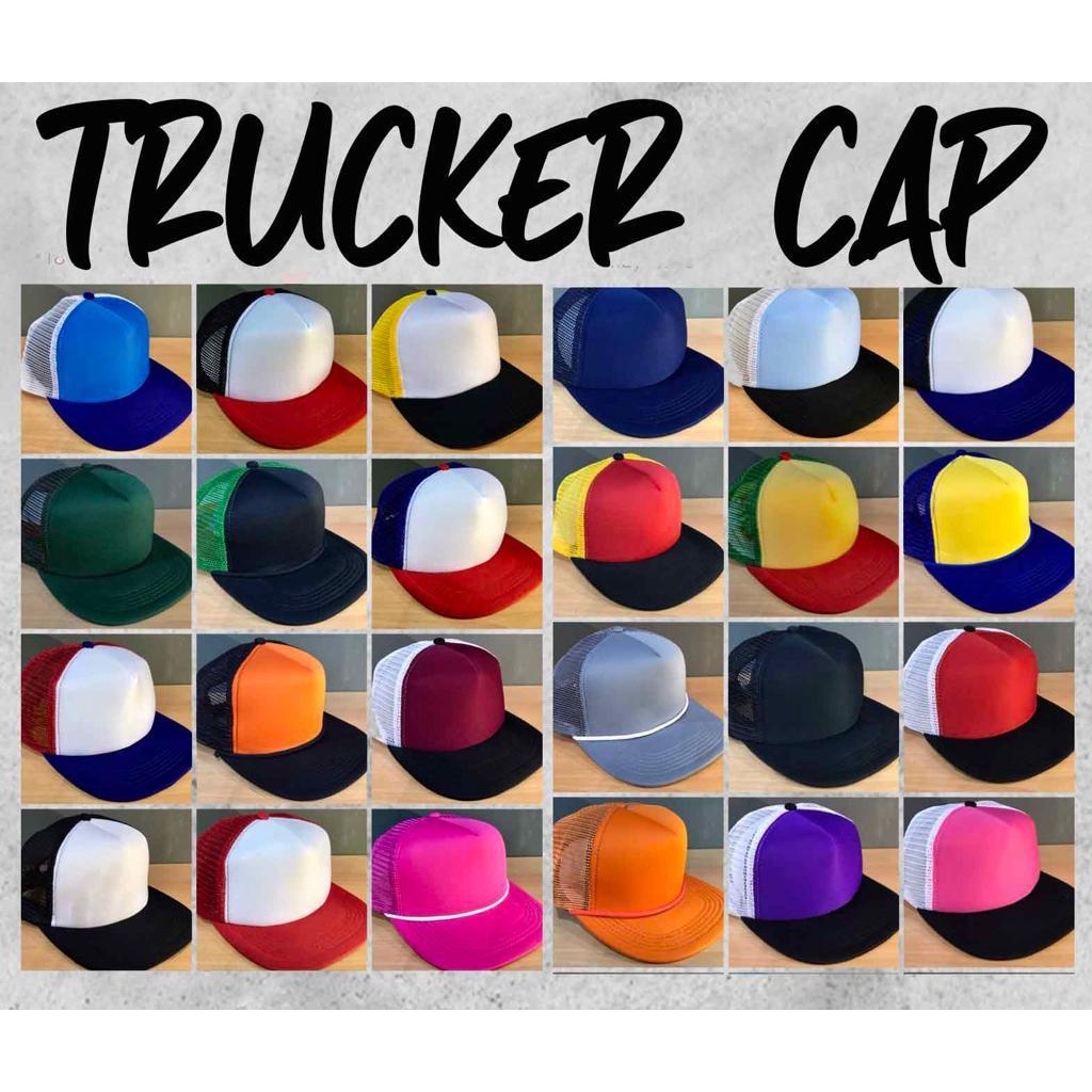 Topi Trucker Cap ปรับได้ Unisex / Trucker Cap