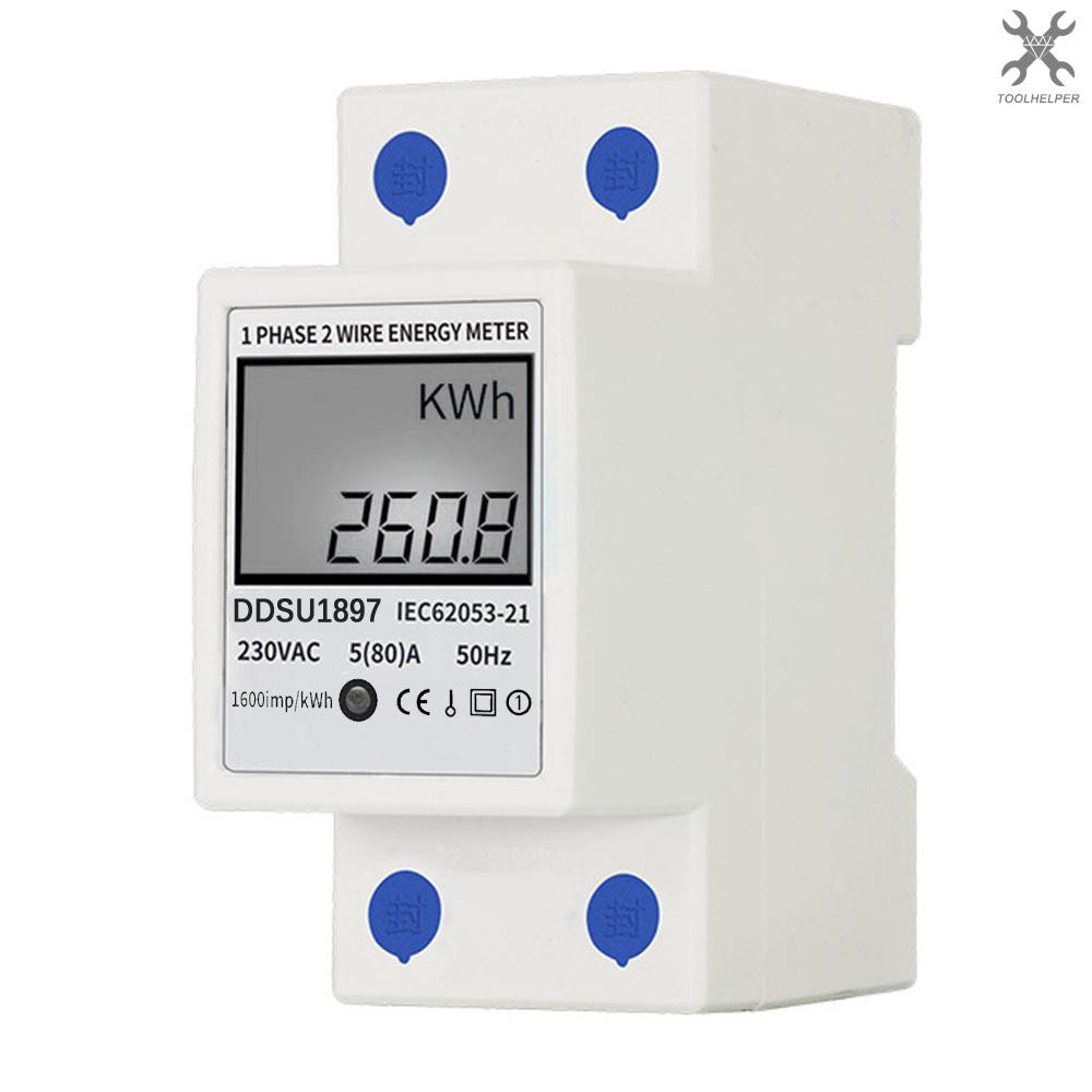 5(45)A 45A 120V 60HZ Single Phase Din Rail KWH Wat... – Grandado