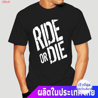 Illicit เสื้อยืดแขนสั้น Fast And Furious T Shirt Ride Or Die T-Shirt Summer Short-Sleeve Tee Shirt Cotton Men Graphic Fu