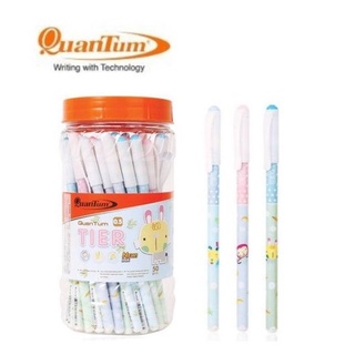 ปากกาลูกลื่น Quantum tier ด้ามลายการ์ตูนหมึกสีน้ำเงิน (50แท่ง)(พร้อมส่ง)