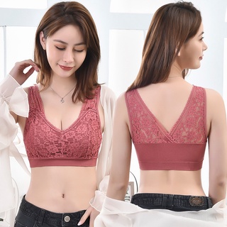 sport bra911สปอร์ตบราลูกไม้ เสื้อในไร้โครง เสื้อกล้ามหลังเว้ามีฟองในตัว