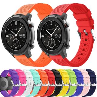 สายนาฬิกาข้อมือซิลิโคนสําหรับ xiaomi huami amazfit gtr 42 มม. 20 มม.