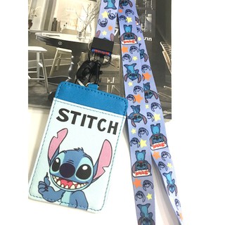 สายคล้องคอ สายคล้องบัตร  ที่ใส่บัตร  ลายสติทช์ stitch  สวยงาม น่าใช้งาน