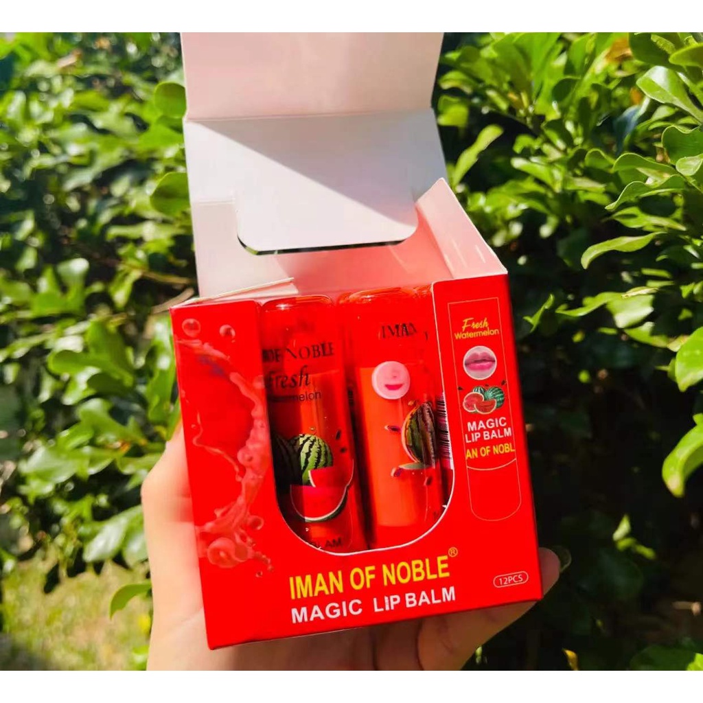 LB-13   ลิปมันเปลี่ยนสี กลิ่นแตงโม บํารุงริมฝีปาก  เติมความชุ่มชื่น ลดปากดำ แห้ง แตก