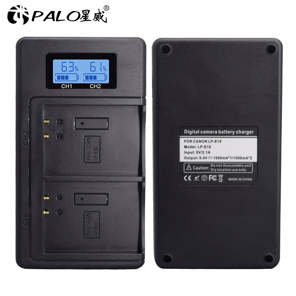 LP E10 LP E10 LPE10 battery charger USB Dual smart fast charger for Canon EOS 1100D 1200D 1300D