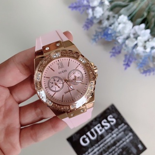 👑ผ่อน0%~แท้100%👑 Womens Rose Gold Tone Pink Multifunction Watch  #U1053L3