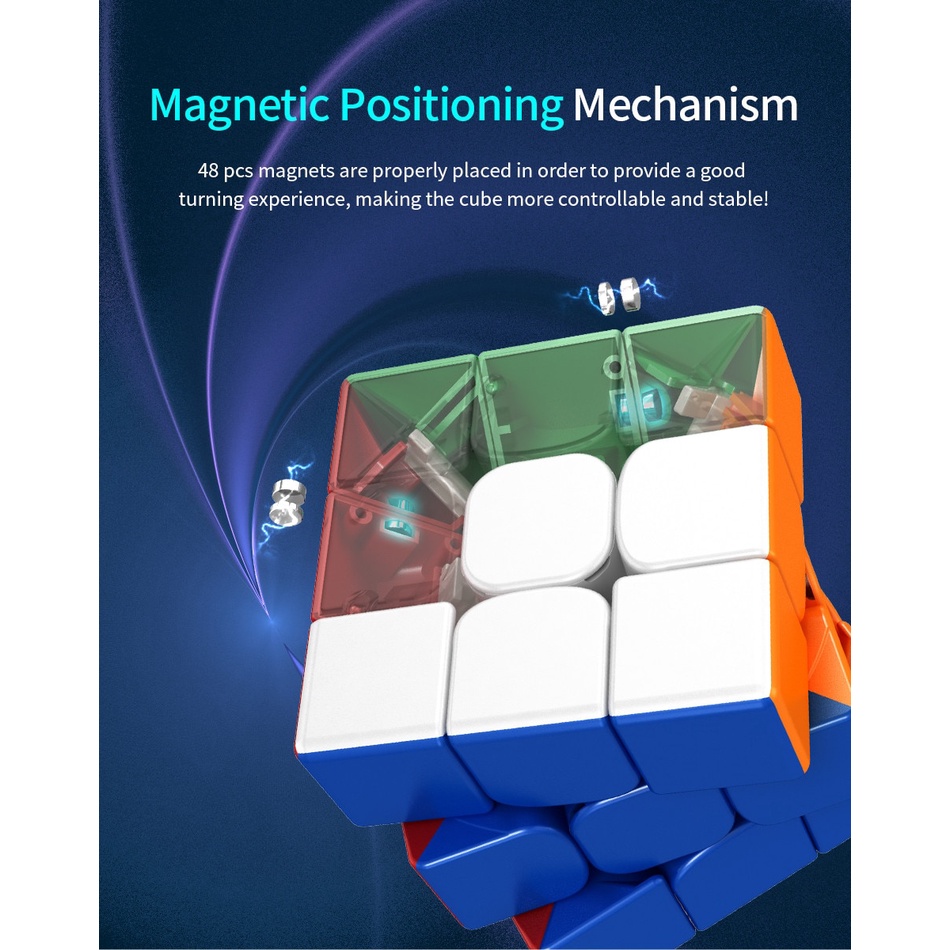 Moyu RS3M 2020 ลูกบาศก์แม่เหล็ก ความเร็ว 3x3x3 MF RS3M 3x3 Magico Cubo