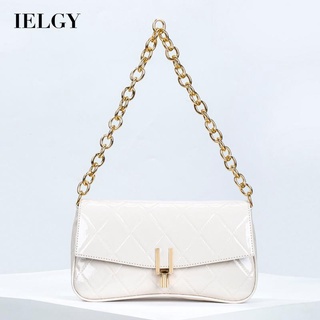 IELGY Korean womens lock shoulder bag high-quality chain