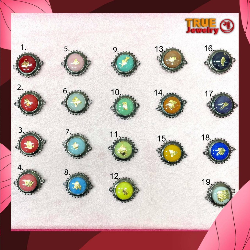 สีผึ้ง ตะกรุดสีผึ้ง สีผึ้งกรอบกลม ครูบากฤษณะ  สำหรับนำมาร้อย เครื่องประดับ สร้อยข้อเมือ กำไลข้อมือหิ