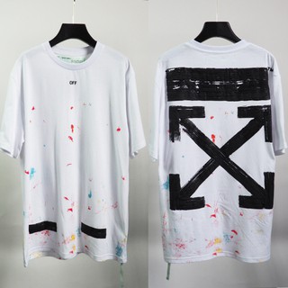 OFF WHITE sky splash ink firework T-shirt