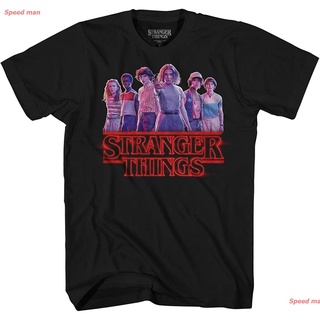 Korean Speed man ผู้ชายและผู้หญิง Stranger Things Group Cast Eleven Logo Adult T-Shirt top