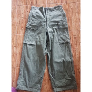 กางเกงทหาร Vintage Pants KL Seyntex Dutch Thick Military Fatigues Olive