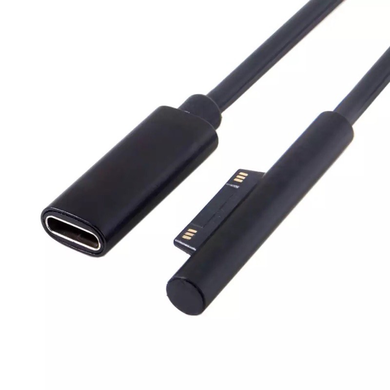 อะแดปเตอร์จ่ายไฟสำหรับ Microsoft Surface Pro 6 5 4 3 Go Book USB C FM สายชาร์จ PD charger CONNECTOR ปลั๊ก DC 15V 3A