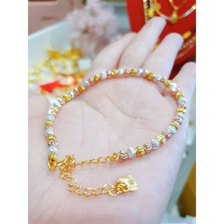 กำไลข้อมือ3กษัตเม็ดมะยม  ใส่ได้ทุกข้อมือ