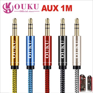 สาย AUX 3.5mm OUKU L01 สายยาว 1M ใช้งานร่วมกับโทรศัพท์มือถือแจ็ค 3.5 มม.ส่วนใหญ่เช่นโทรศัพท์ MP3 คอมพิวเตอร์ ฯลฯ ยังไม่ม