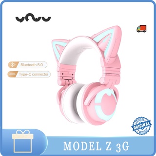 Yowu 3G kitty ชุดหูฟังบลูทูธไร้สาย ลายคิตตี้ 3G พร้อมไฟ RGB