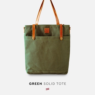 SOLID TOTE กระเป๋าผ้าแคนวาสแบบมีซิป