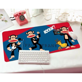 PAUL FRANK RB  แผ่นรอง คีย์บอร์ด รองคีย์บอร์ด keyboard ลาย PAUL FRANK  ขนาด 30 x 70 cm แผ่นหนานุ่มมียางกันลื่น MANOPNEST