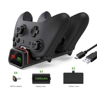 อุปกรณ์ชาร์จแบตเตอรี่ Xbox One / One S / One Elite Controller 2 ชิ้น 1200 mAh Battery