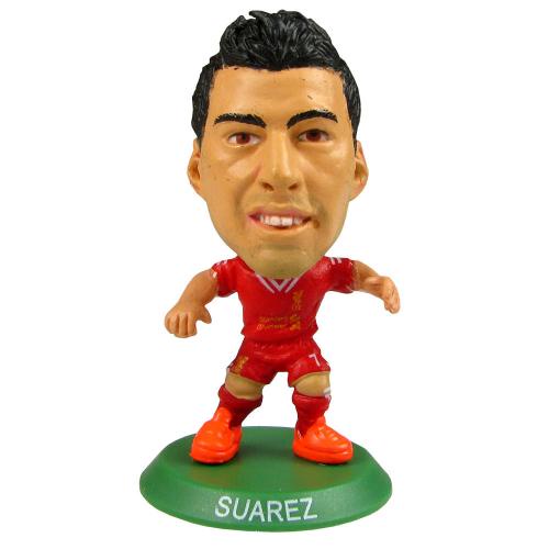 โมเดลนักฟุตบอล SoccerStarz ลิขสิทธิ์แท้จากสโมสร Liverpool - Luis Suarez 2013