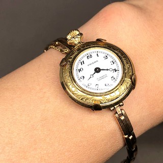 นาฬิกามือสอง  ของแท้ PRISMA lady pocket watch 1950 ระบบไขลาน