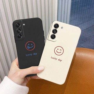 เคสโทรศัพท์ซิลิโคน แบบนิ่ม ลายหน้ายิ้ม สําหรับ Samsung S21 S20 Plus Ultra FE S10 S10E S9 S9Plus