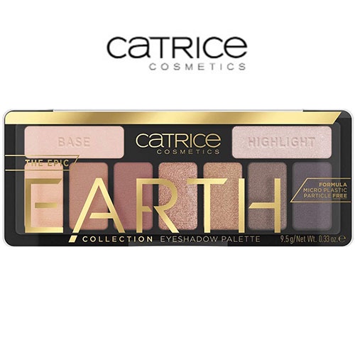 Catrice The Epic Earth Collection พาเลตต์อายแชโดว์ เนื้อแมตต์ กลิตเตอร์ ชิมเมอร์ 9 สี