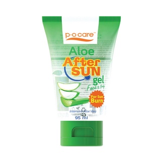 P.O PO Care Aloe After Sun Gel เจลว่านหางจระเข้ เจลบำรุงผิว หลังออกแดด ขนาด 95 ml 12342 / 170 ml 12341 / 245 ml 12340