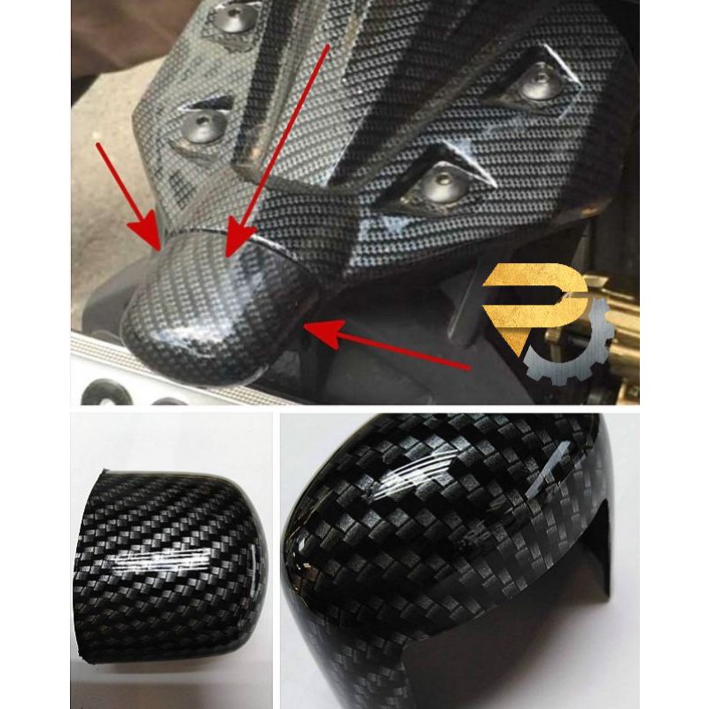YAMAHA Y15 V1 Sahaja Nvx155 v1/v2 EKOR ฝาครอบไฟคาร์บอน