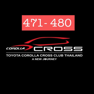 Toyota Corolla Cross Club Thailand - Official Member Sticker no.471-480