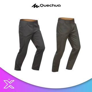 QUECHUA กางเกงขายาวทรงมาตรฐานสำหรับผู้ชายใส่เดินป่าแบบออฟโรดรุ่น NH500 968697