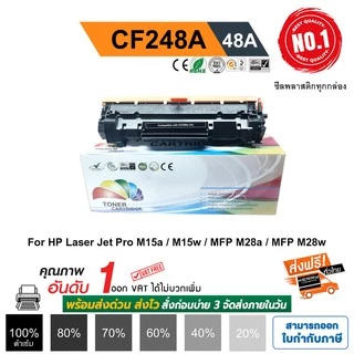 CF248A (48A) รุ่น M15a, M15w, M28a, M28w สีดำเข้ม คุณภาพสูง PREMIUM