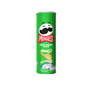 Pringles Potato Crisps Sour cream & Onion 107g พริงเกิลส์ รสซาวครีมและหัวหอม กรอบ 107กรัม